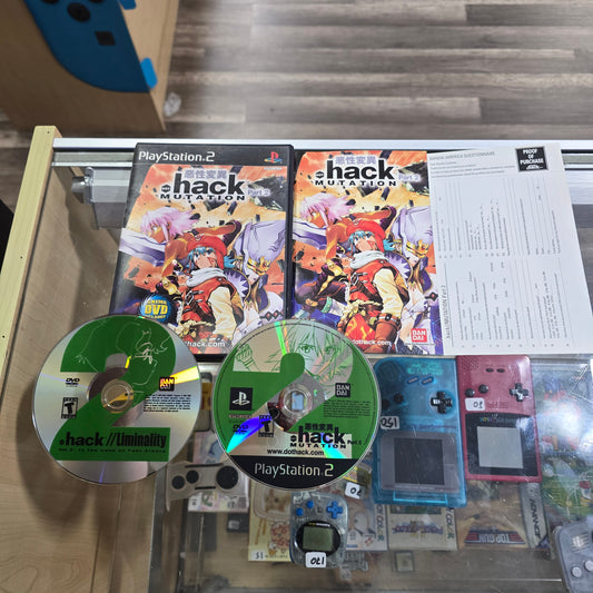 .Hack Mutation with Registration Card Playstation 2