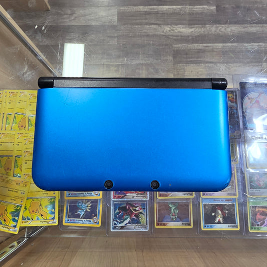(913) Blue Nintendo 3DS XL Handheld System With Charger (Region Free)(JAPANESE TO US) (CHECK SCREEN)