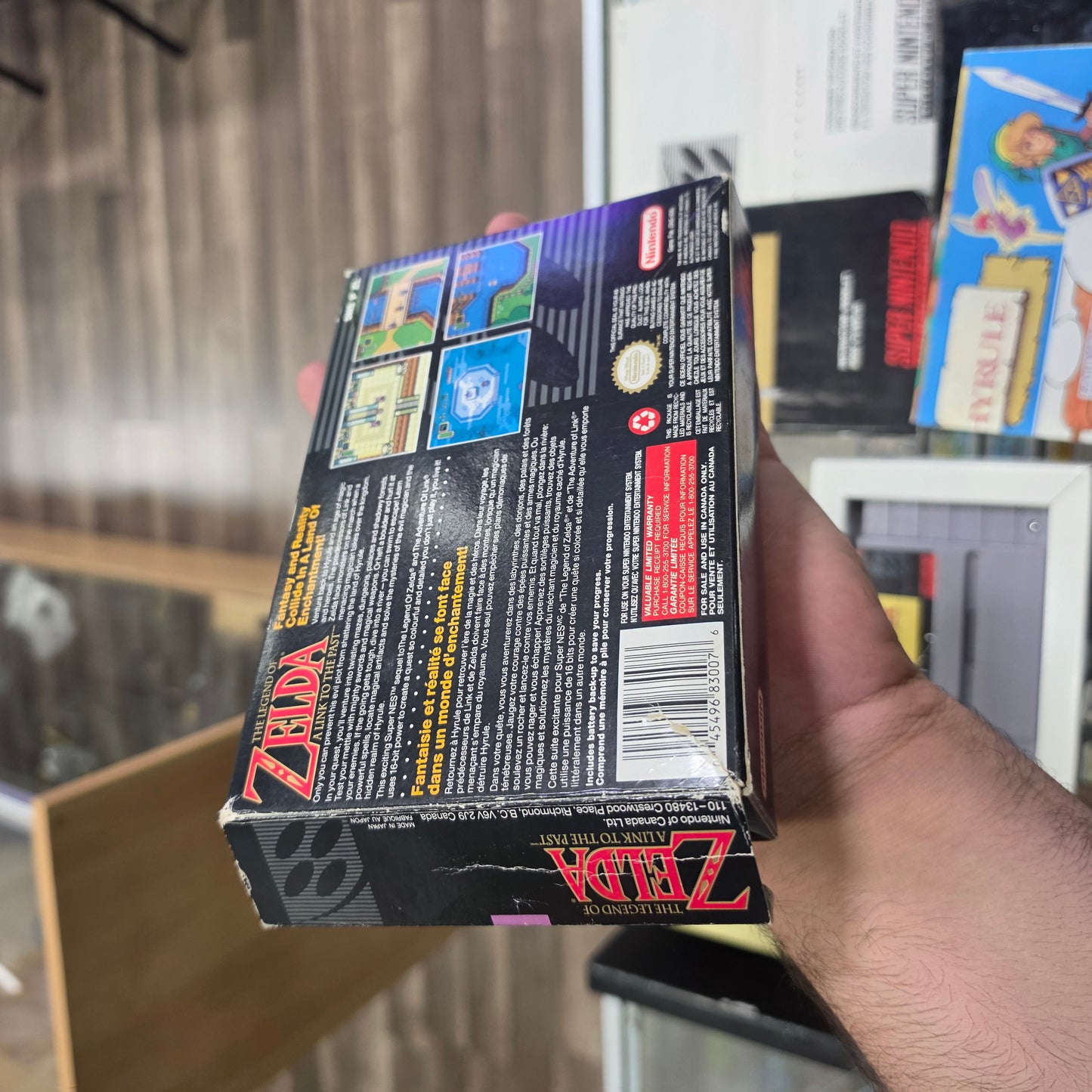 Zelda Link to the Past Super Nintendo CIB With Map