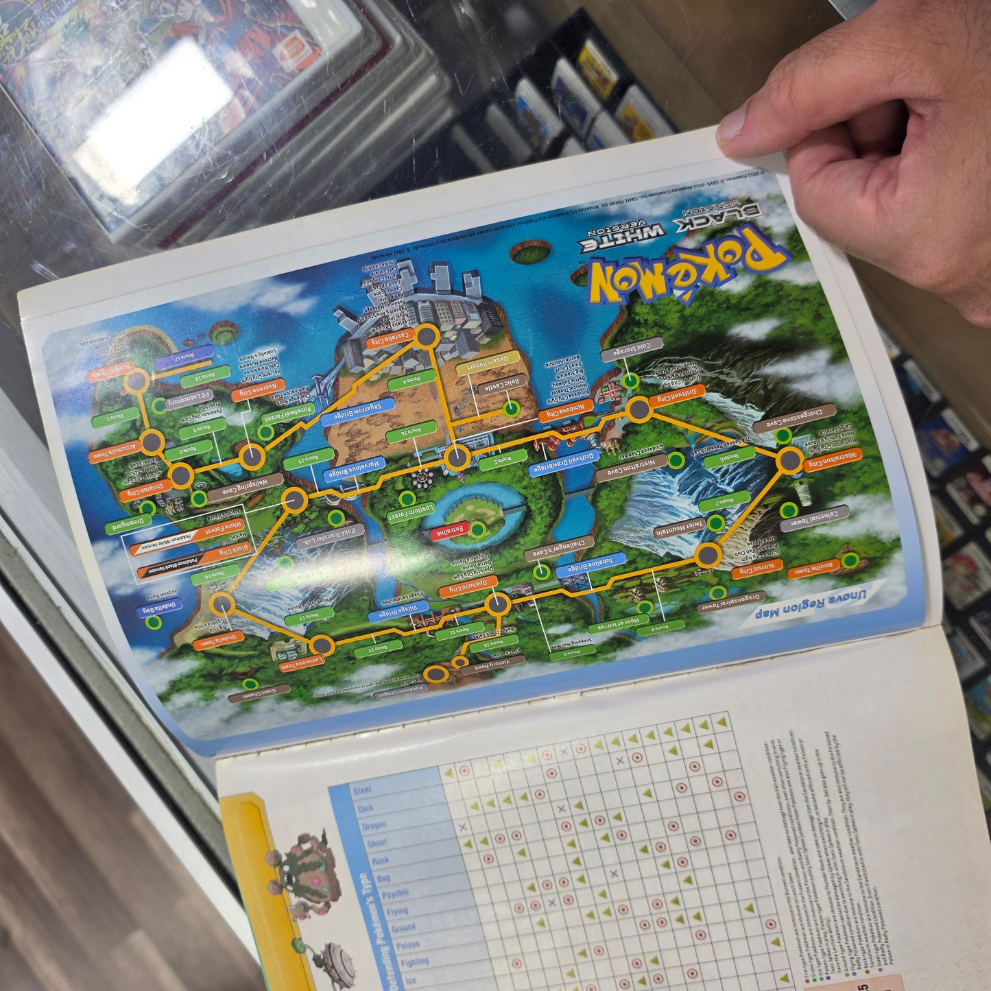 Pokémon Black & White Version Strategy Game Guide Pokemon Volume 1 W/ MAP POSTER