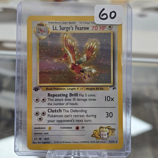 Lt. Surge's Fearow - Gym Heroes (1st) (LP)