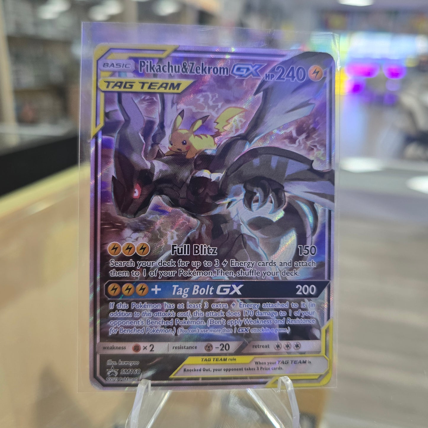 Pikachu & Zekrom GX - SM Promos (MP)