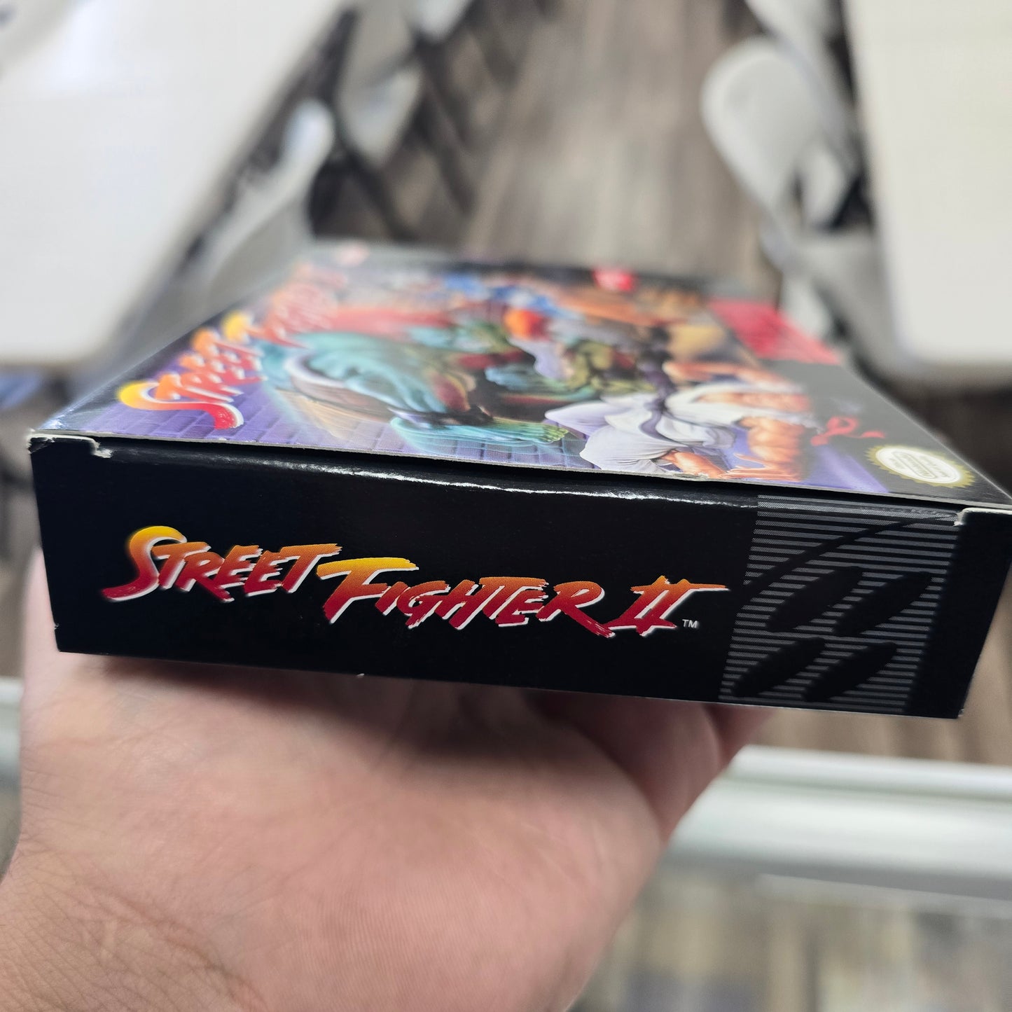 StreetFighter 2 CIB with Box Protector Super Nintendo