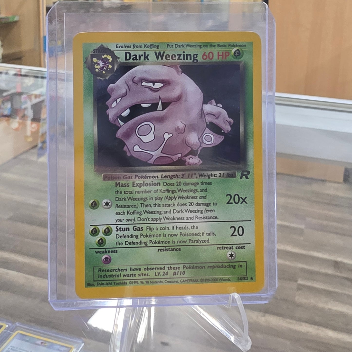 Dark Weezing (14) - Team Rocket (NM)