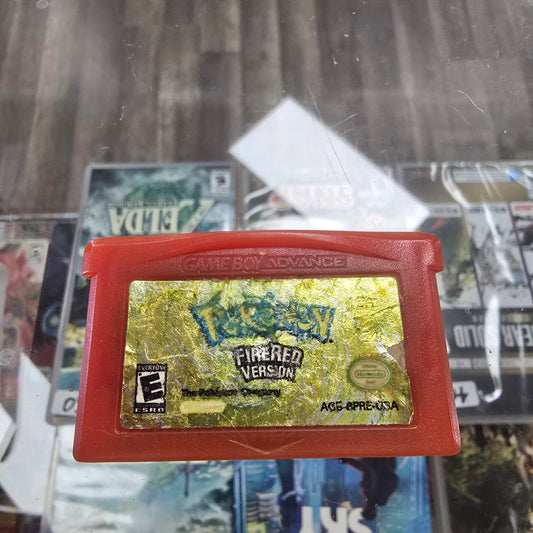 Pokémon FireRed (Authentic) Nintendo Gameboy Advance (Rough Label)
