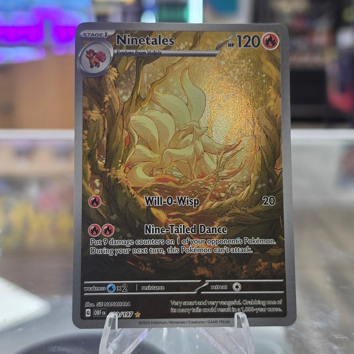 Ninetales -199/197 - SV03: Obsidian Flames (NM)