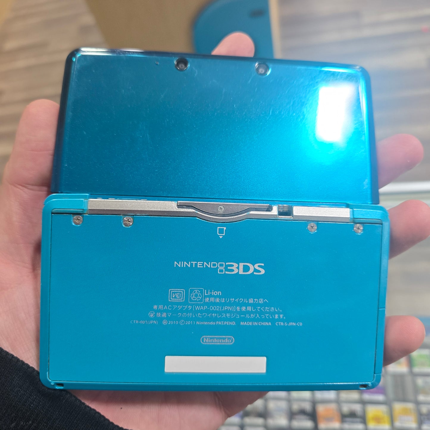 Blue Nintendo 3DS Handheld System with Digital Games