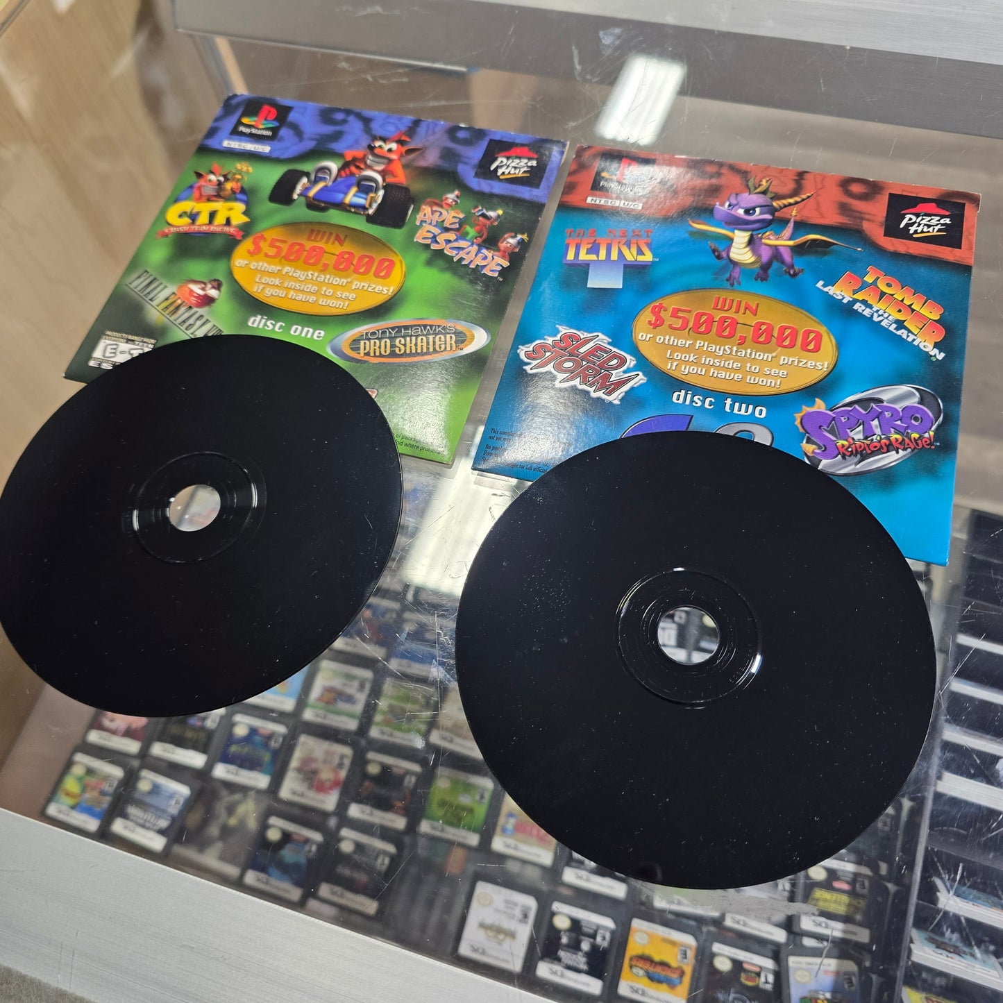 Pizza Hut Playstation 1 DEMO Disc 1 and 2