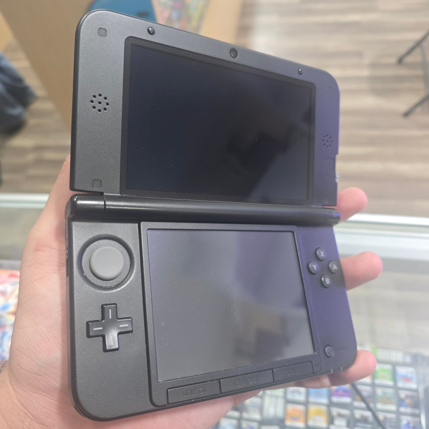 Blue Nintendo 3DS XL Handheld System With Charger