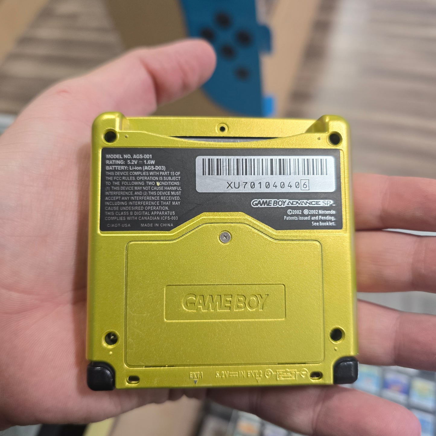 Custom Nintendo Gameboy Advance SP Handheld System with Charger (Zelda Shell) 001 Model