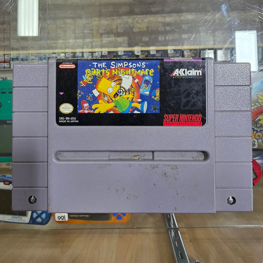 The Simpsons Barts Nightmare SNES
