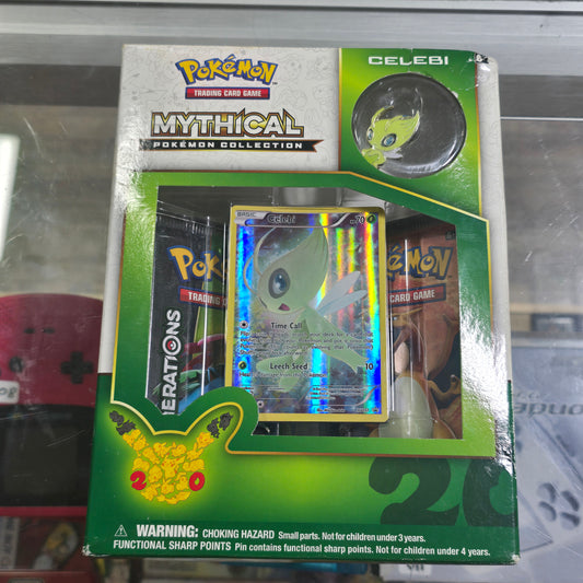 2016 Pokémon Celebi Mythical Collection 20th Anniversary Pin Collection
