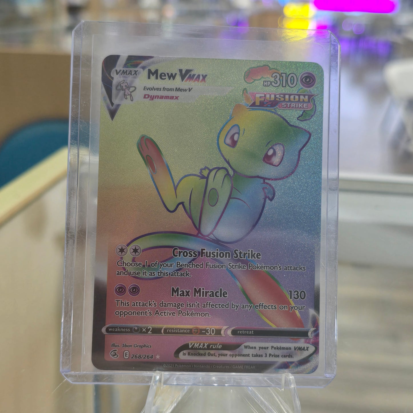 Mew VMAX (Secret) - SWSH08: Fusion Strike (NM)