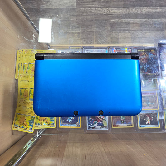 (409) Blue Nintendo 3DS XL Handheld System With Charger (Region Free)(JAPANESE TO US) (CHECK SCREEN)