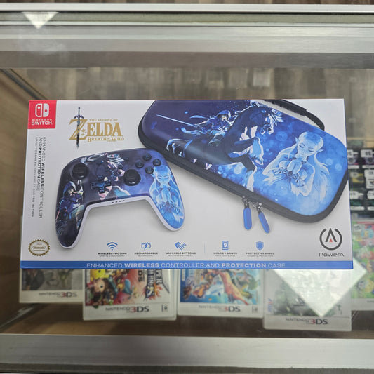 Legend Zelda: Breath of the Wild Wireless Controller Case PowerA Nintendo Switch NEW