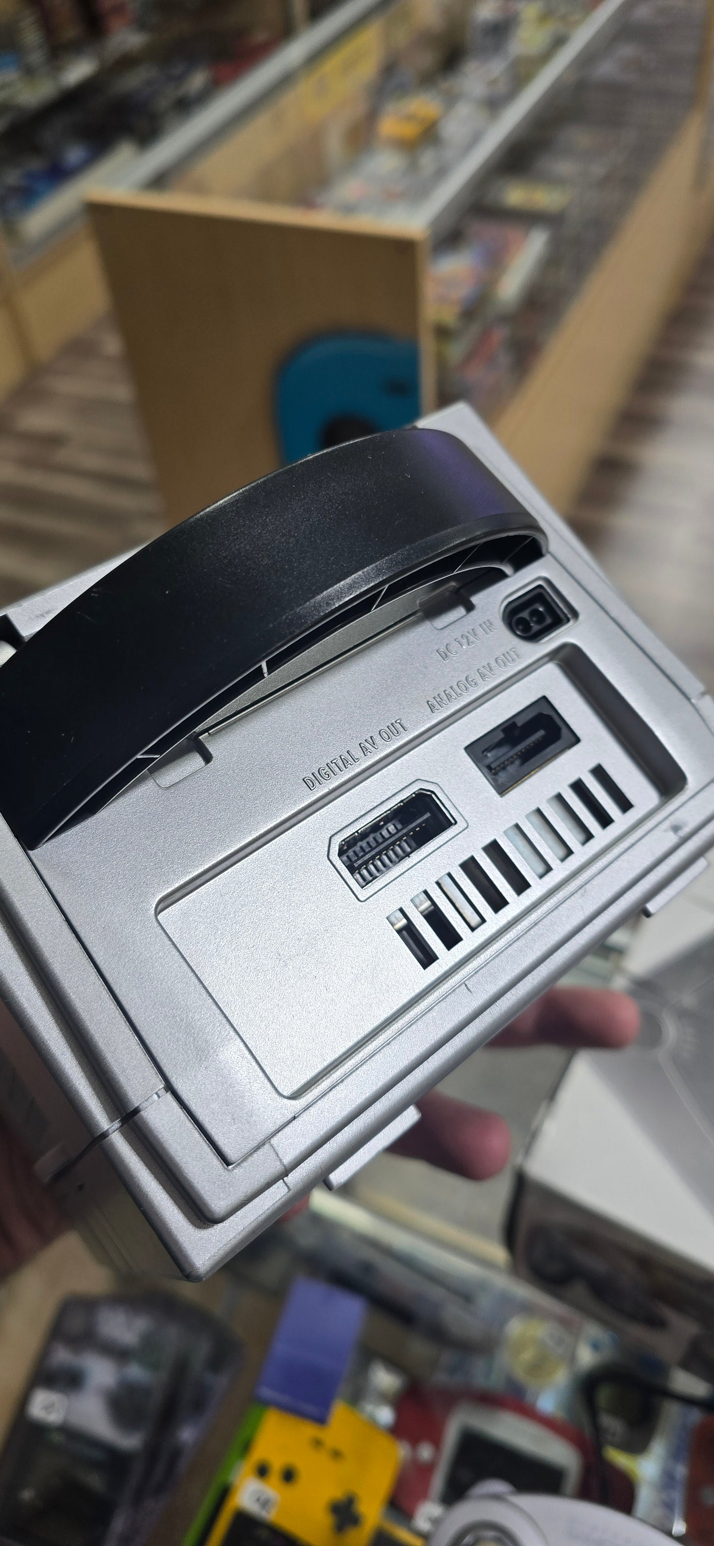 Silver Nintendo GameCube System with Box and Controller plus Memory Card