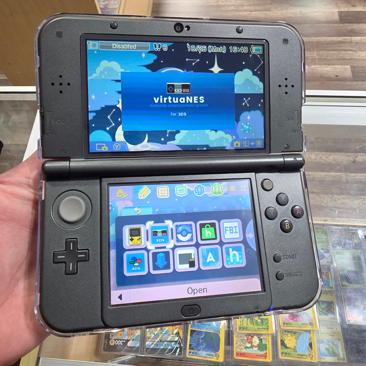 New Nintendo 3DS XL Handheld System (Black) w/ Charger (Region Free)(JAPANESE TO US) (TOP IPS) (CUSTOM SHELL)