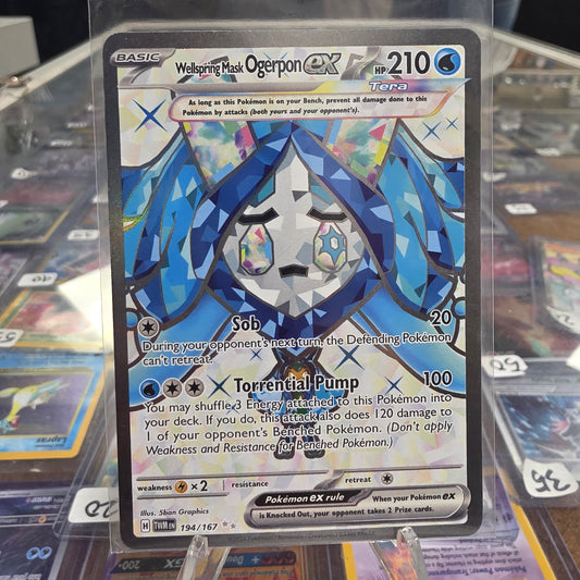 Wellspring Mask Ogerpon ex - 194/167 - SV06: Twilight Masquerade (TWM) [Near Mint]