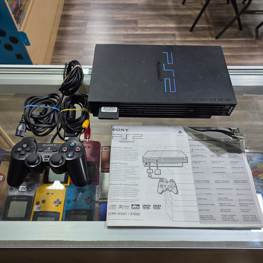 Playstation 2 System Playstation 2 with Box [Power and Video Cable memory card and Controller Included]
