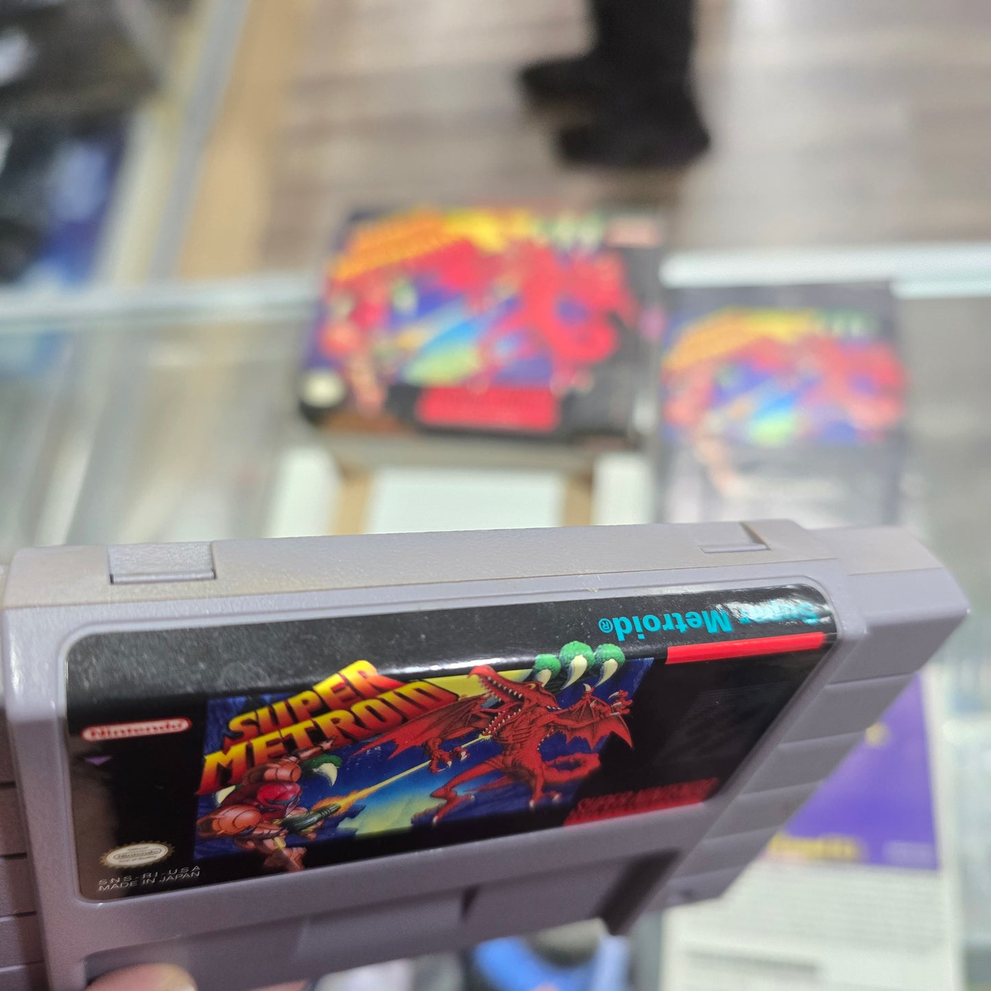 Super Metroid CIB with Poster and Box Protector Super Nintendo