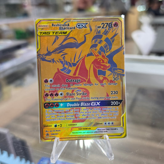 Reshiram & Charizard GX - SM247 - SM Promos (NM)