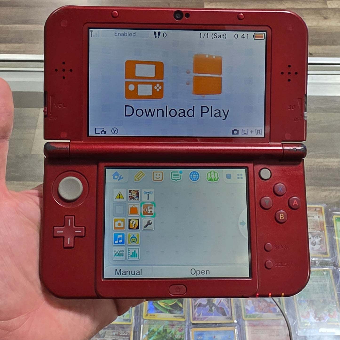 (536) Red New Nintendo 3DS XL Handheld System With Charger (Region Free)(JAPANESE TO US)