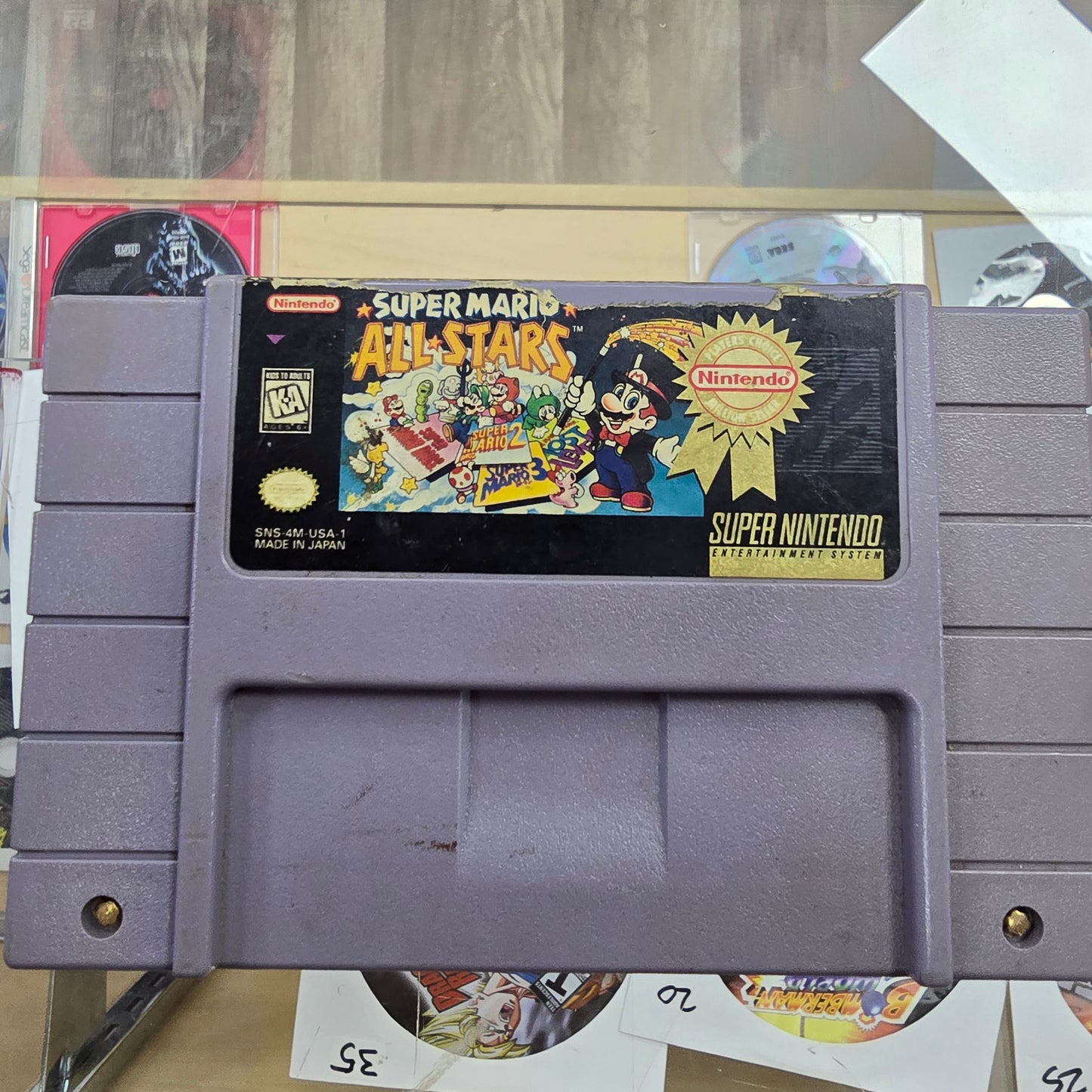 Super Mario All-Stars (Rough Label) Super Nintendo