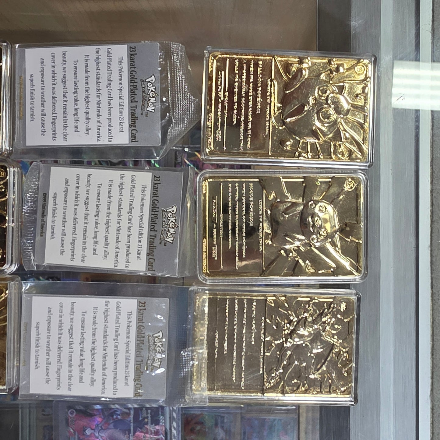 Burger King 23K Gold Plated Pokemon Cards With Certificates and Pokeballs (FULL SET)