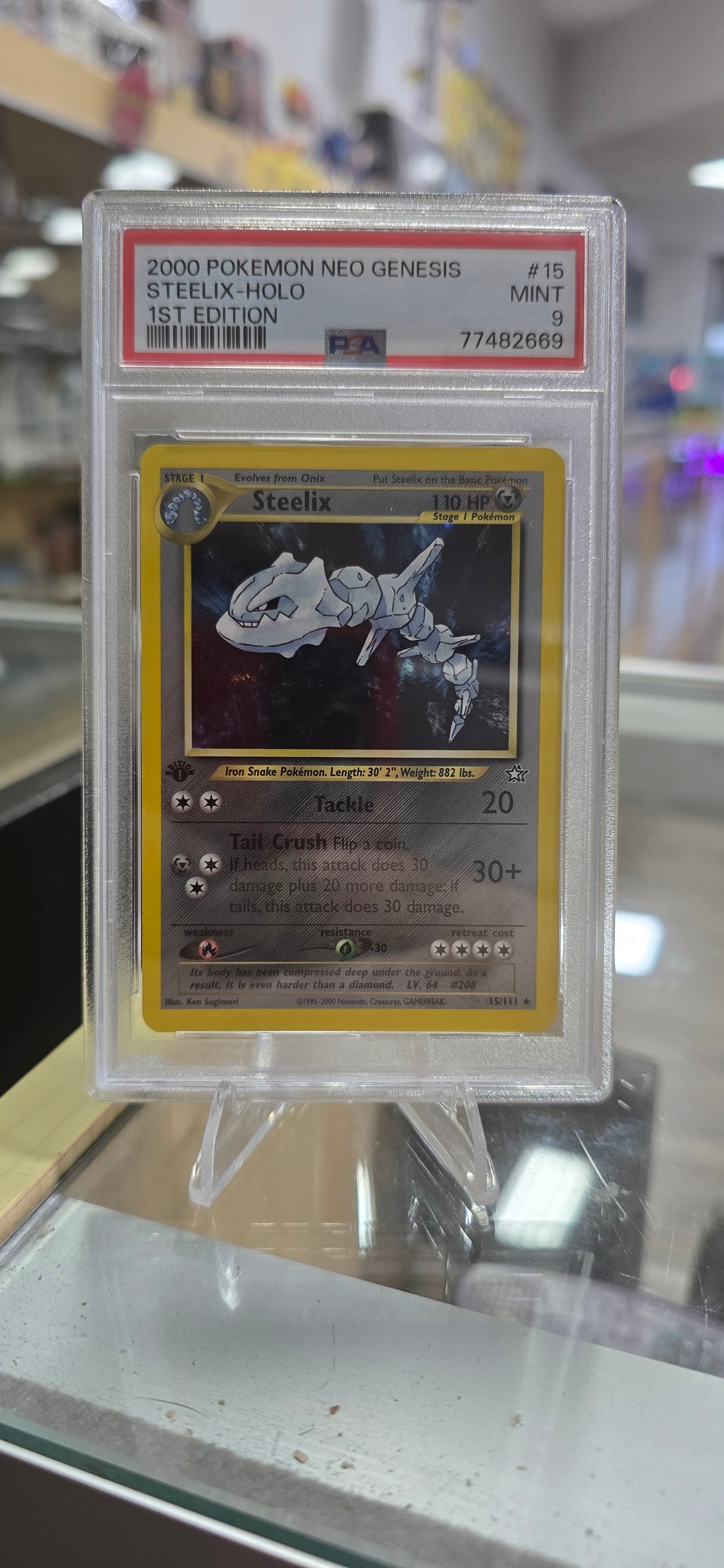 Steelix - Neo Genesis (N1) (1st Edition) PSA 9