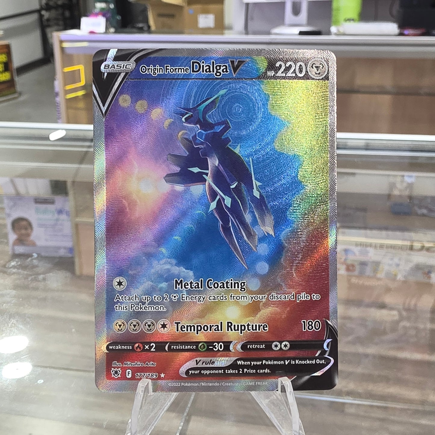 (NM) Origin Forme Dialga V (Alternate Full Art) - SWSH10: Astral Radiance