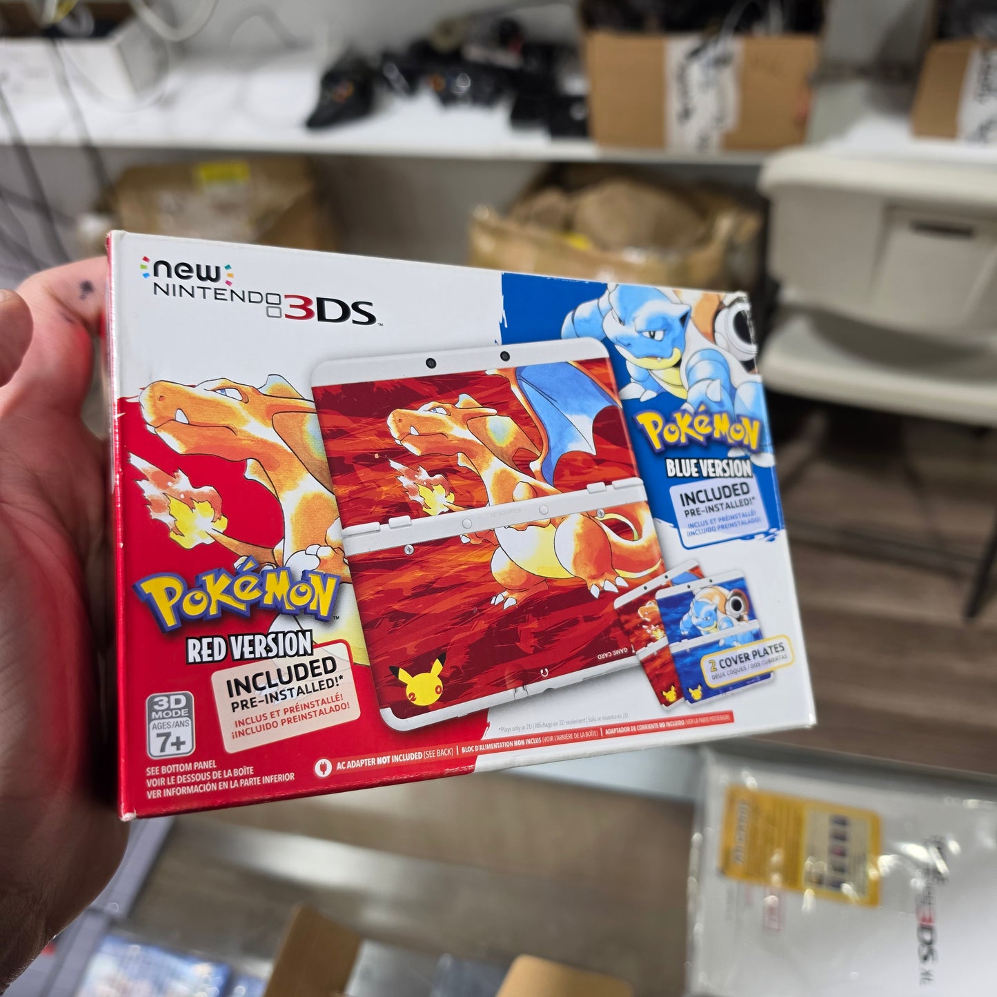 New Nintendo 3DS Pokemon 20th Anniversary Edition Nintendo 3DS (BLASTOISE PLATES ONLY)