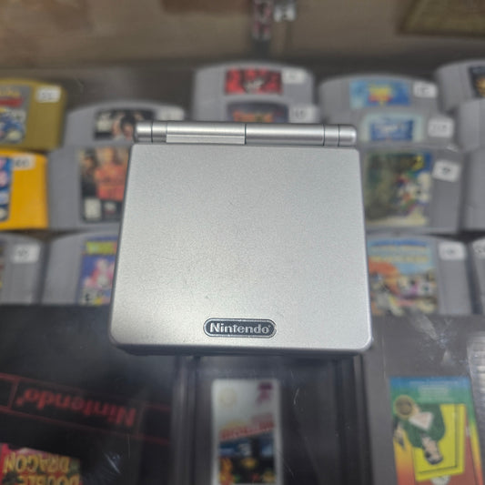 Silver Nintendo Gameboy Advance SP (CLEAN) 001 Model Handheld System with Charger