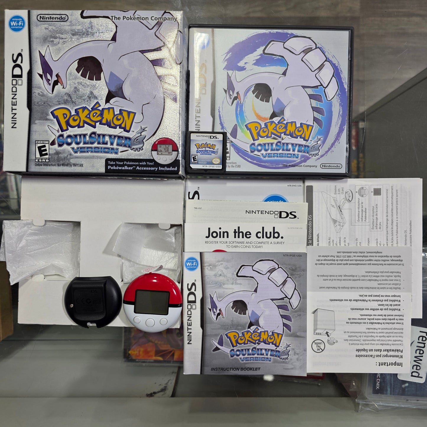Pokémon SoulSilver Big Box Pokéwalker Nintendo DS