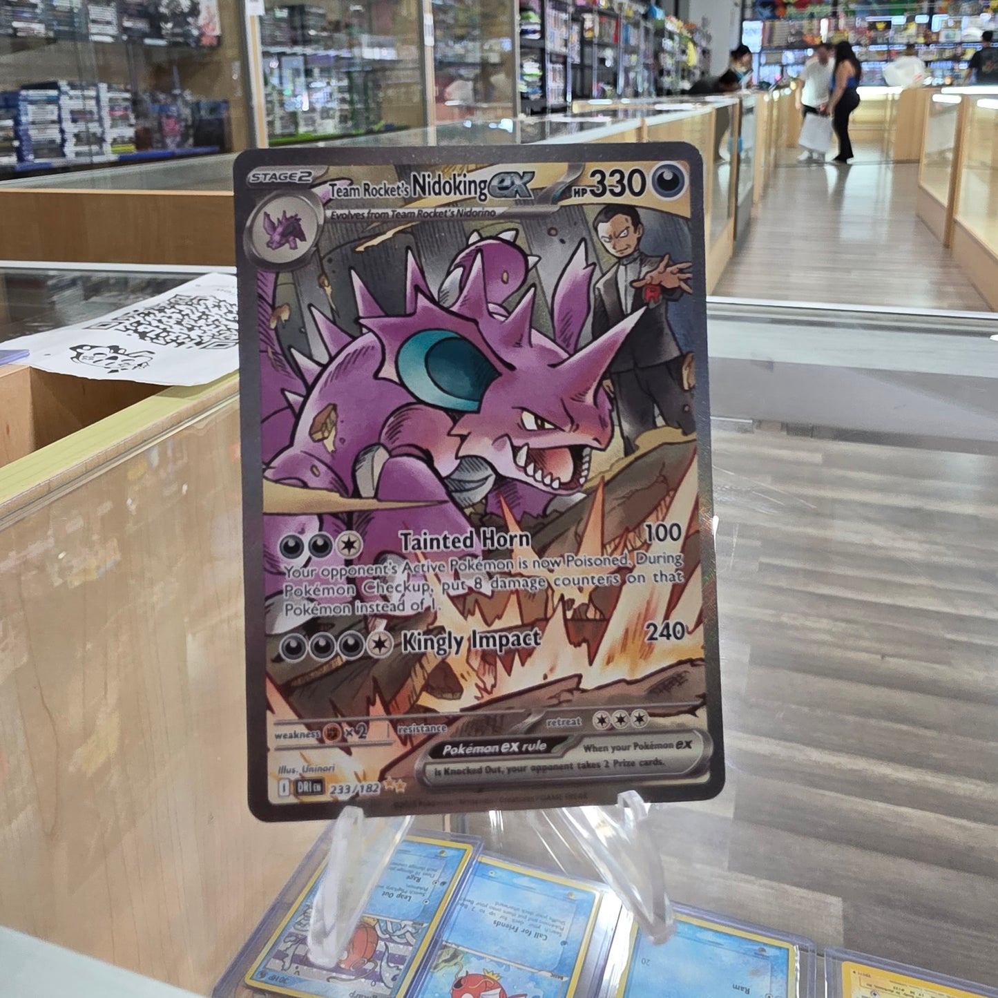 (NM) Team Rocket's Nidoking ex - 233/182 - SV10: Destined Rivals