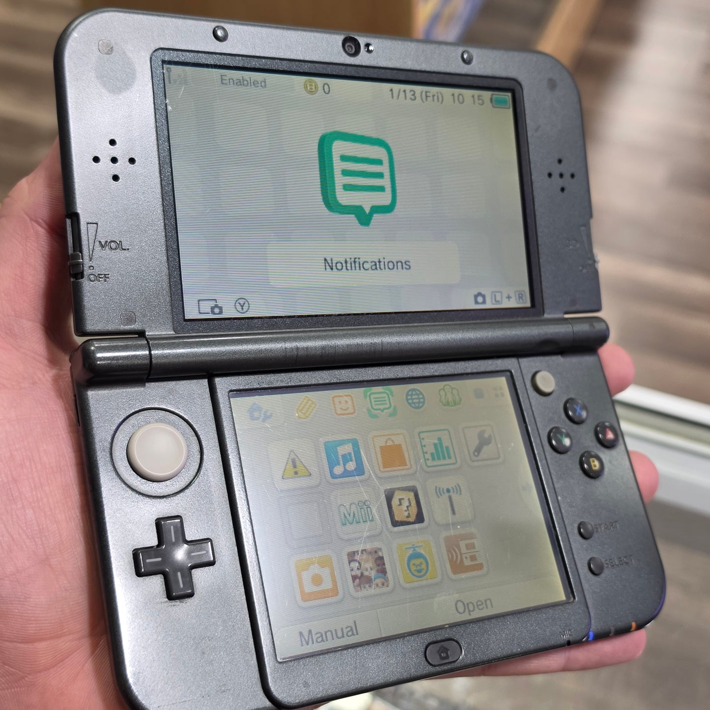Black New Nintendo 3DS XL Handheld System With Charger (Region Free)(JAPANESE TO US)