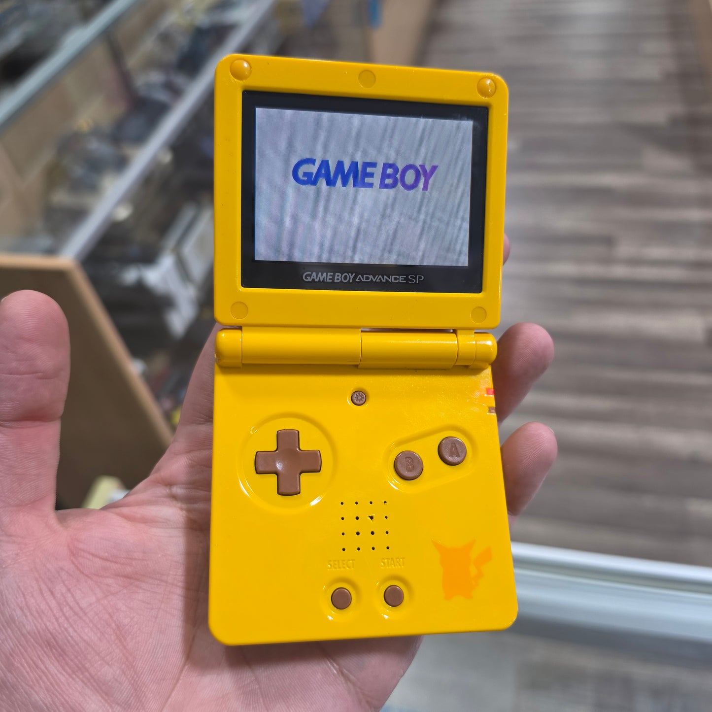 Pikachu Gameboy Advance SP GameBoy Advance AGS 101 Authentic Shell with Charger