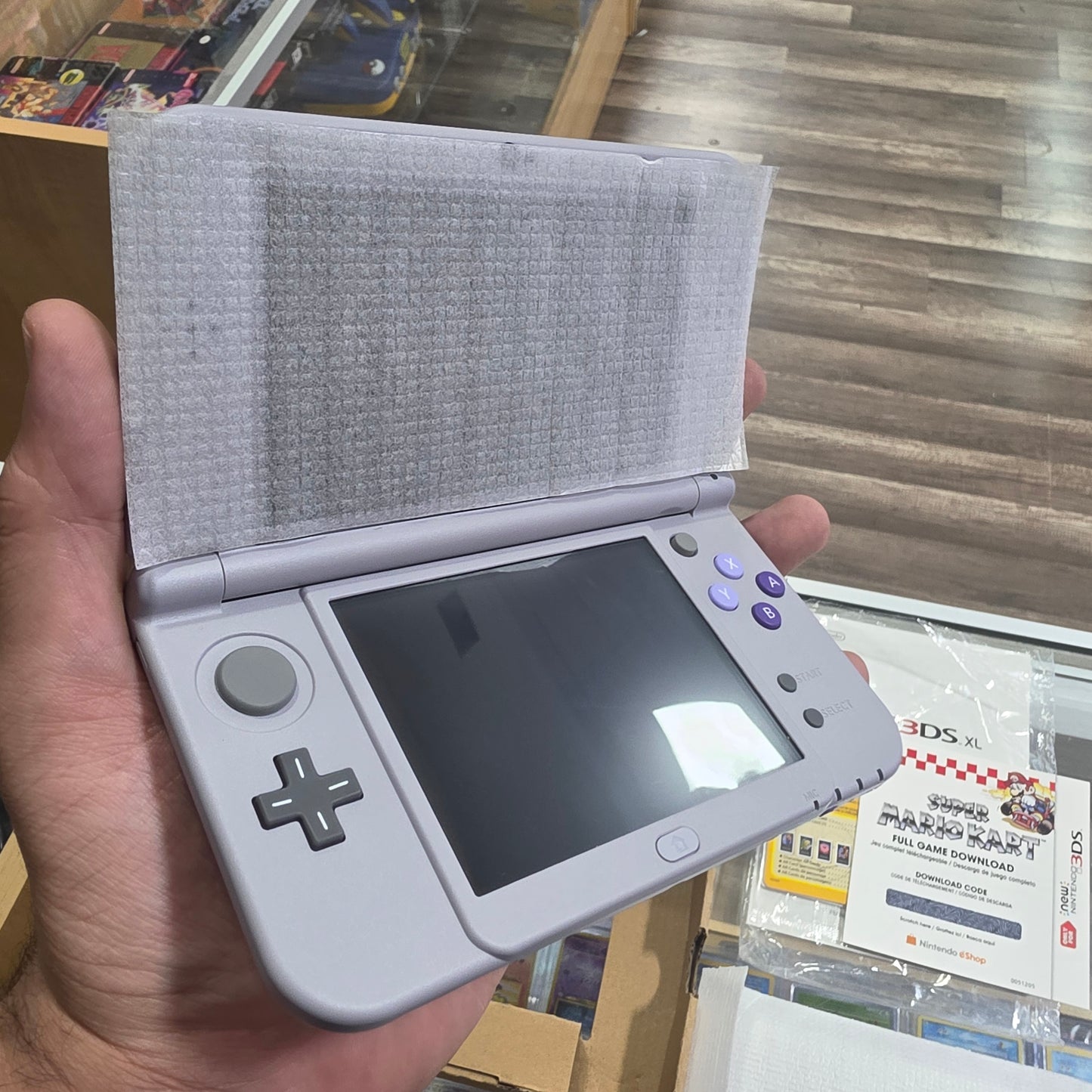 New Nintendo 3DS XL SNES Edition (Open Box) (LIKE NEW SYSTEM) (Code Unscratched) with Box Protector