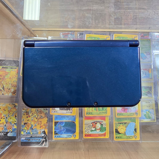(A10) New Nintendo 3DS XL Handheld System (Blue) w/ Charger (Region Free)(JAPANESE TO US) (DIGITAL GAMES) (TOP IPS) (Okay Condition Bottom Screen)