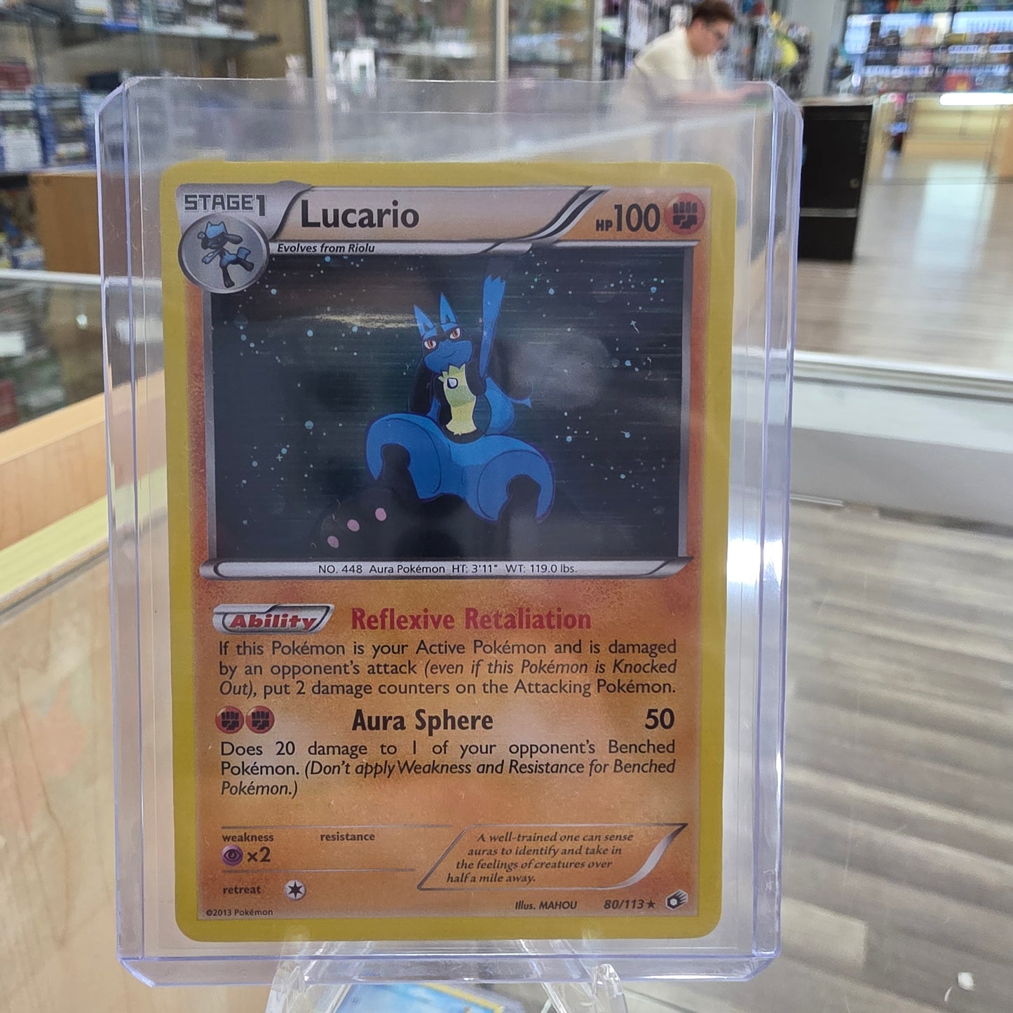 Lucario - 80/113 (Cosmos Holo) (NM)