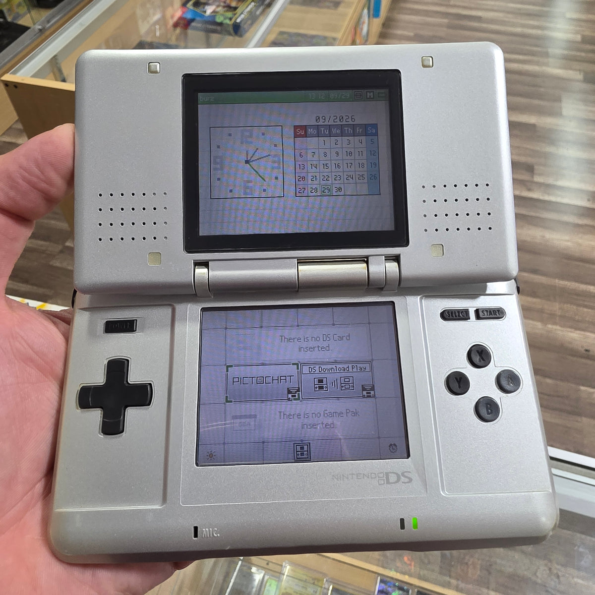 (908) Platinum Nintendo DS Handheld System with Charger