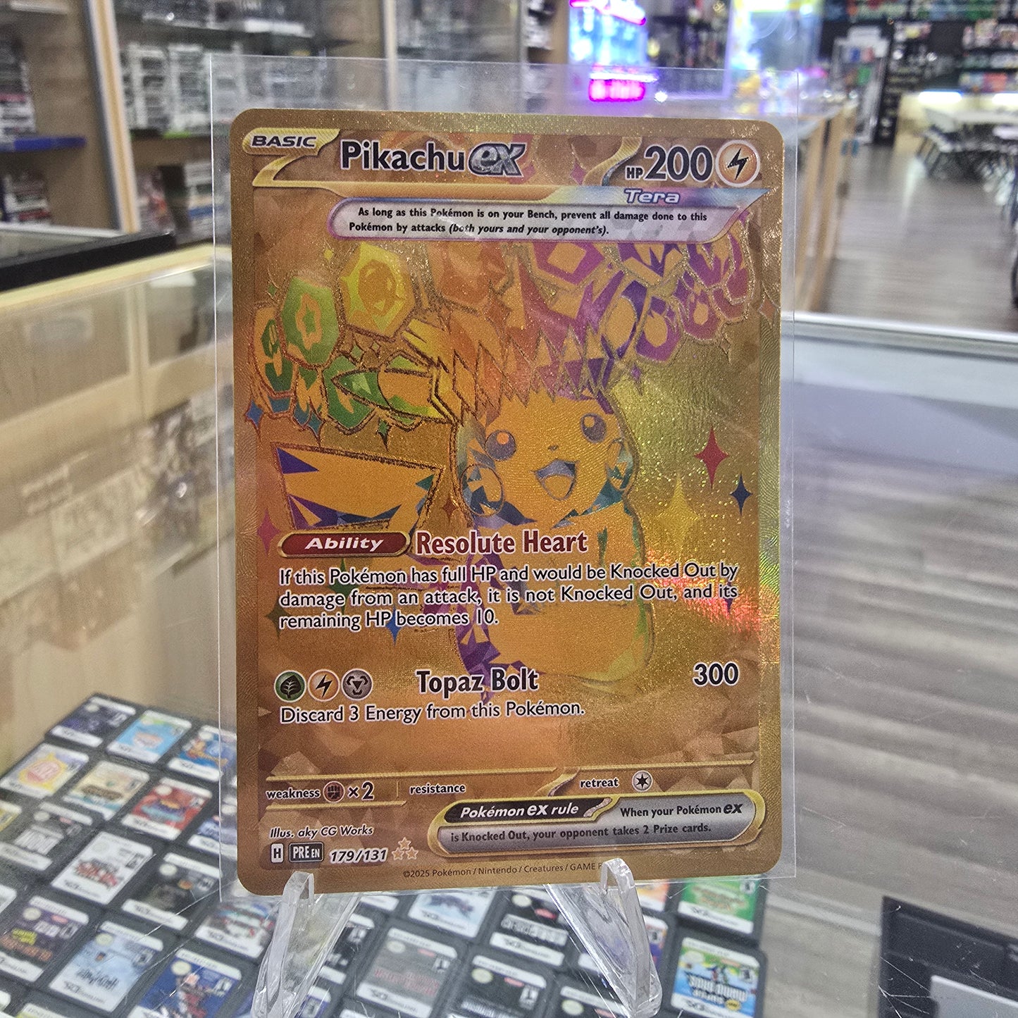 Pikachu ex - 247/191 - SV08: Surging Sparks (NM)