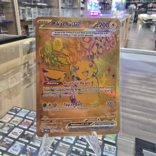 Pikachu ex - 247/191 - SV08: Surging Sparks (NM)