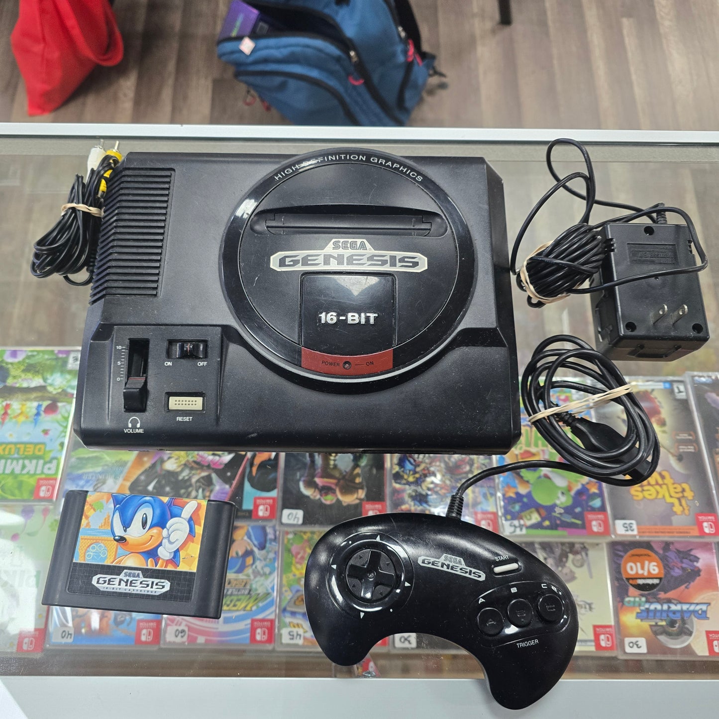 Sega Genesis Model 1 Console [High Definition] Sega Genesis with Game