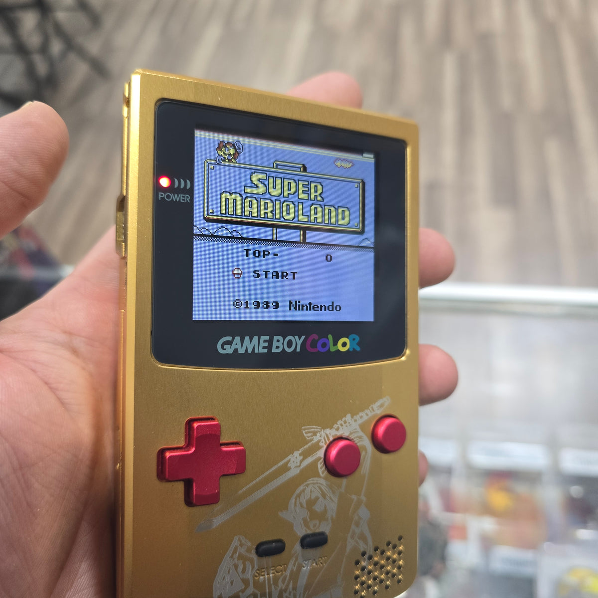Gameboy Custom Shell Custom Metal Shell Nintendo Gameboy Color with IPS Brighter Screen and ...