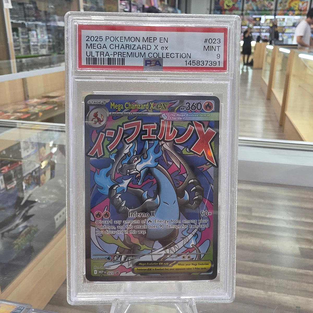 (PSA 9) Mega Charizard X ex - 023 - ME: Mega Evolution Promo