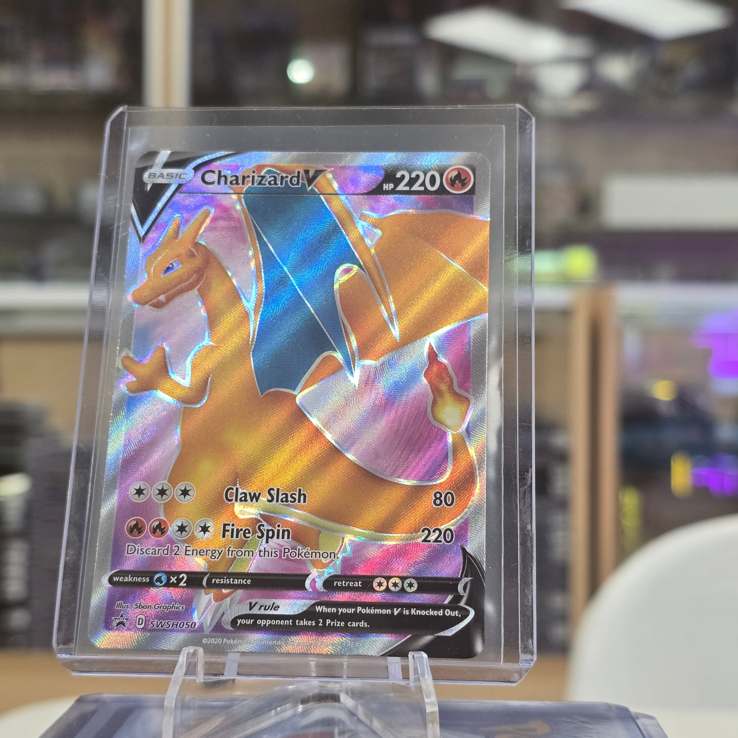 Charizard V - SWSH050 - SWSH: Sword & Shield Promo Cards (NM)