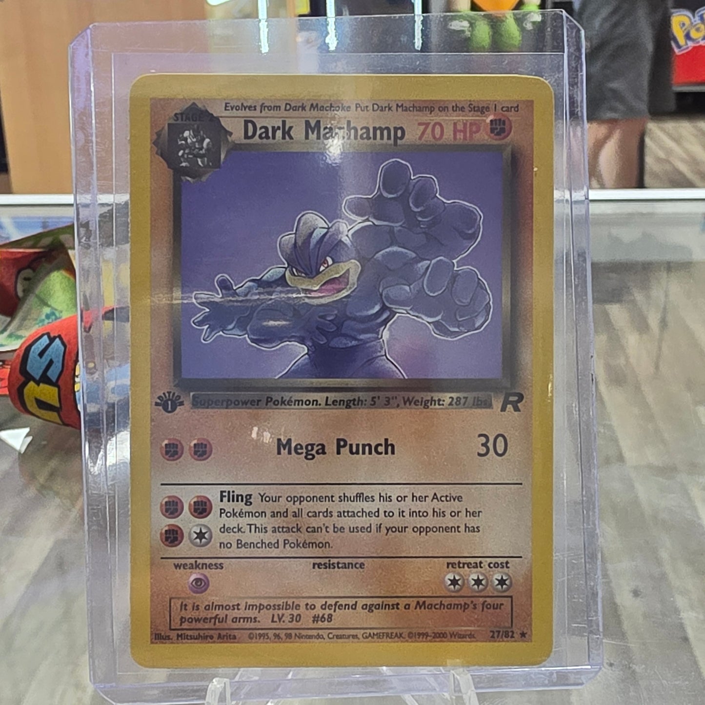 Dark Machamp (27) - Team Rocket (NM)