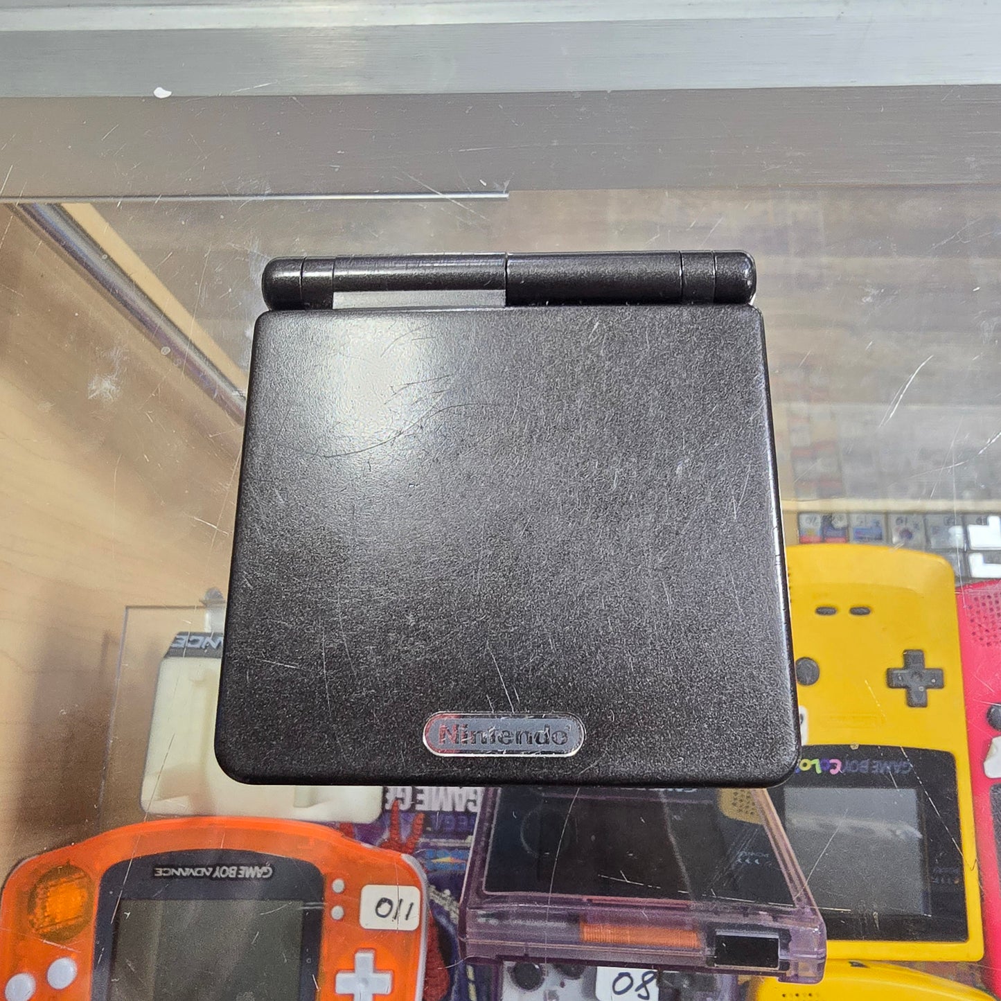 Black Nintendo Gameboy Advance SP Handheld System with Charger 001 Model