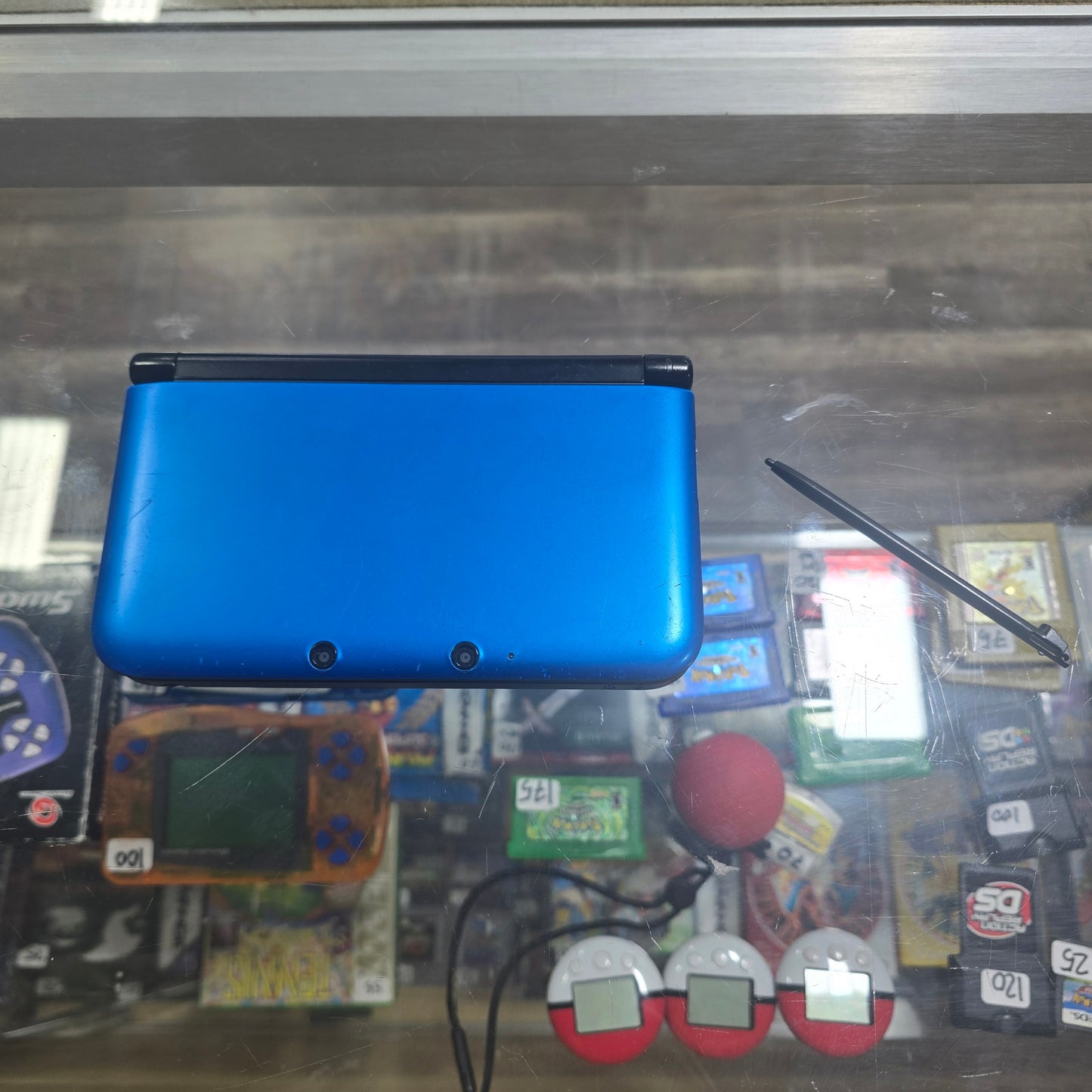 Nintendo 3DS LL Blue + Black Handheld System with Digital Games and Charger (Check Condition)