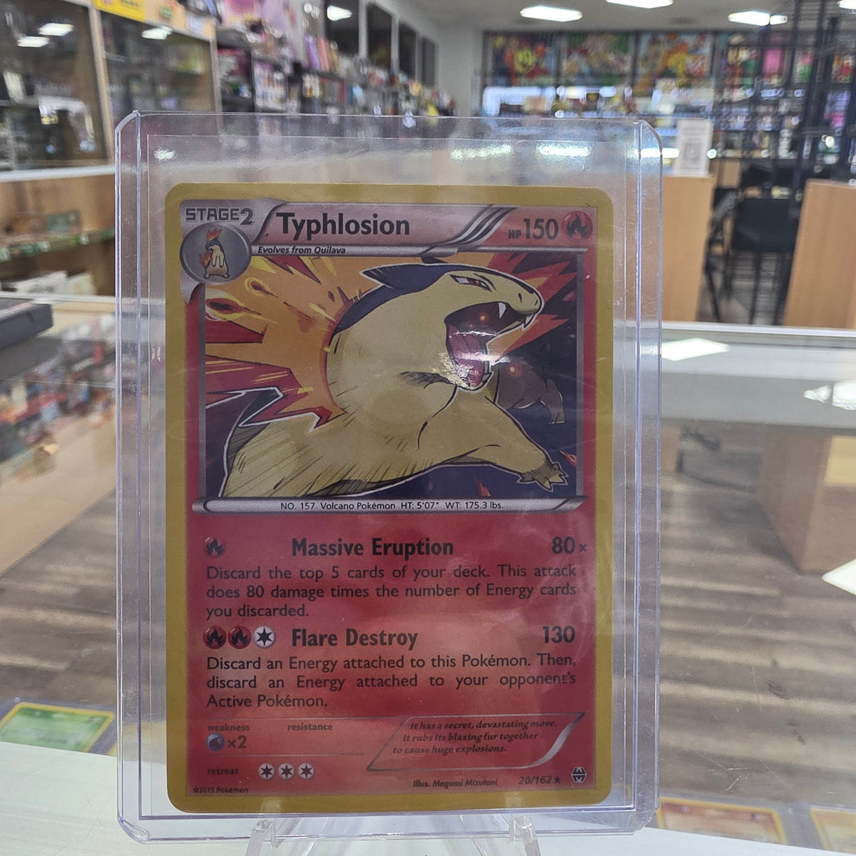 Typhlosion - 20/162 (Cosmos Holo) - Blister Exclusives (NM)